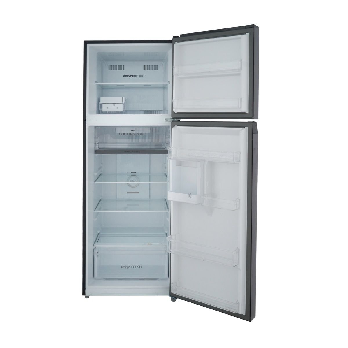 Toshiba No-Frost Refrigerator, 338 Liters, Inverter Motor, Satin Gray - GR-RT468WE-PMN(37) Toshiba No-Frost Refrigerator, 338 Liters, Inverter Motor, Satin Gray - GR-RT468WE-PMN(37)